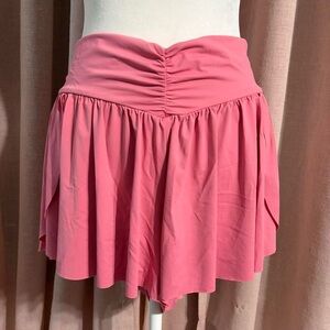 Pink Ruched Butterfly Flowy Shorts Size Xlarge (juniors)